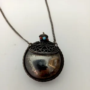 ️Αρωματοδοχείο Λαιμού Εποχής 1900 Ασημί Αντίκα Συλλεκτικός