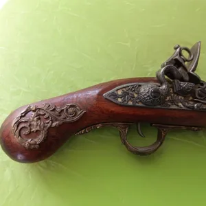 Ρέπλικα Αντίκα Πιστόλι με Ξύλο & Μέταλλο – Διακοσμητικό