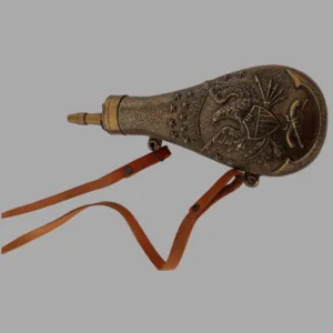 vintage-bronze-powder-flask-military-1950-1960