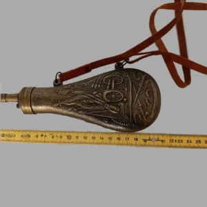vintage-bronze-powder-flask-military-1950-1960