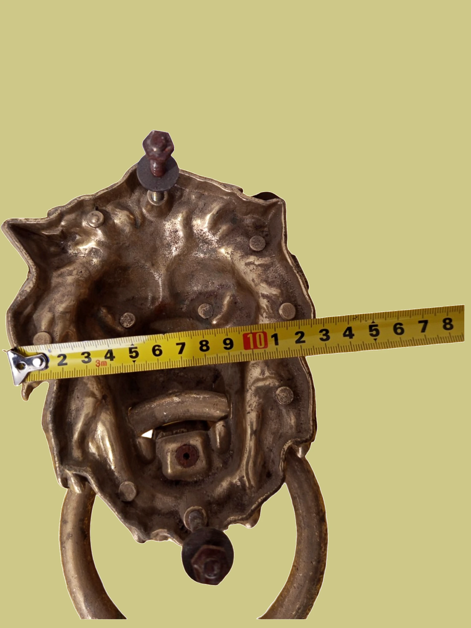 palio-mprountzino-roptro-portas-liontari-pic-4 Παλιό μπρούντζινο ρόπτρο πόρτας με κεφαλή λιονταριού